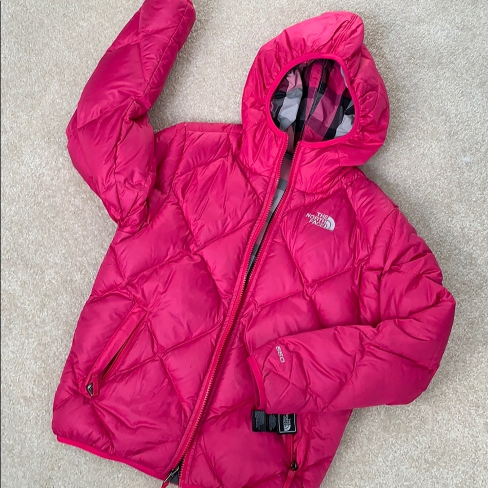 North Face reversible nylon/down jacket.